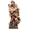 saint joseph avec enfant bois colore