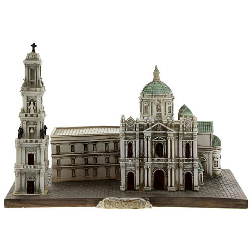 Notre-Dame du Rosaire de Pompei replique 15x20x15 cm resine