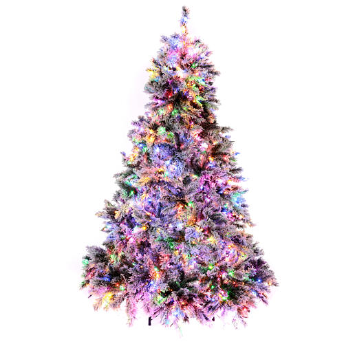 Sapin de Noël vert enneigé Snowy Seneca 240 cm 2300 LEDs