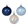 boule noel verre transparent 80 mm trois coloris