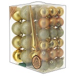 set decorations pour sapin 38 boules de noel or durables 60 mm150x150