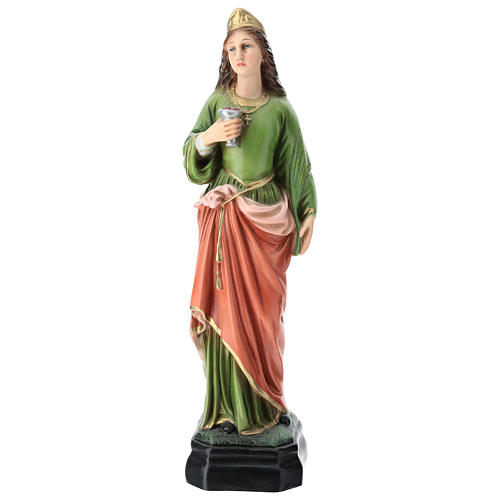 statue sainte lucie 30 cm resine coloree